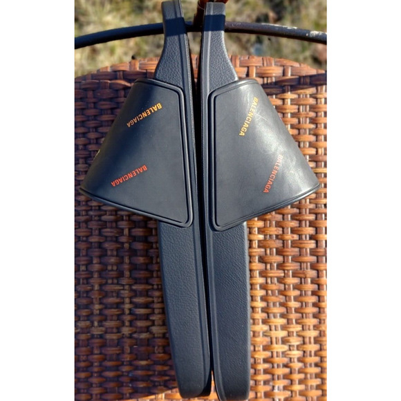 Balenciaga Pool Slides Men's Black Muti Colored Logo Pride US12 EU45 - Picture 7 of 10